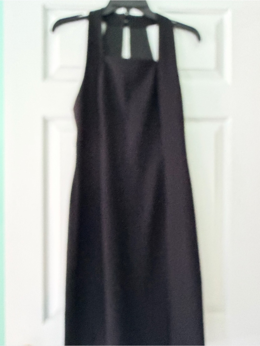 bill blass Black Halter Maxi Dress